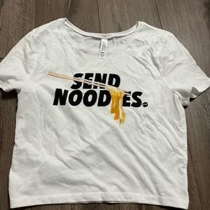 IIFYM- Send Noods. Gym crop top Small